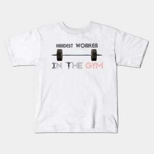 Hardest worker in the room, fit, highest level, gym lover,fitness,squat, for men's, for womens,beast Kids T-Shirt